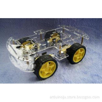 L293D 4wd Drive Robot Smart Car Chassis , Remote Control Ca